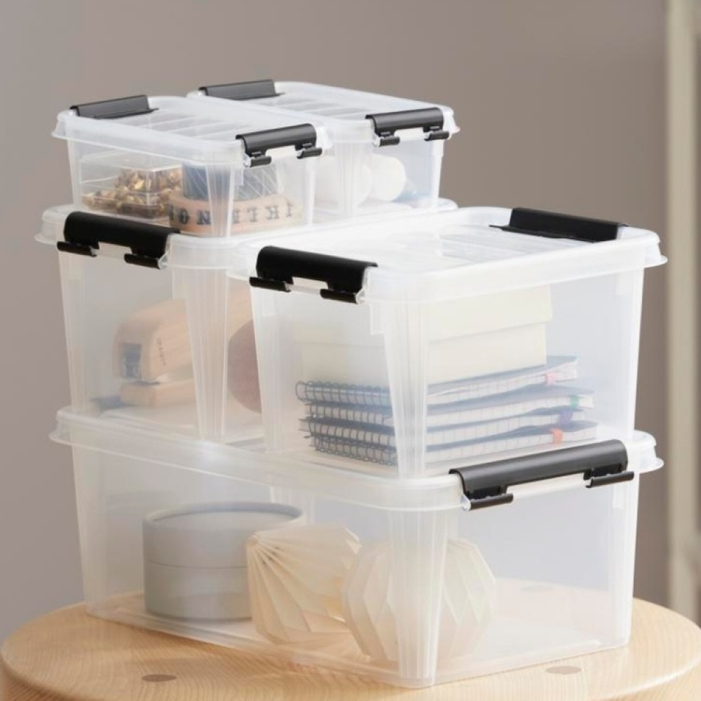 Box, SMARTSTORE 0,3L CLASSIC, MINI, 15 x 9 x H6 cm, Clear / Black in the group Storage / Storage boxes / Mini organizers / Boxes at SmartaSaker.se (40049)