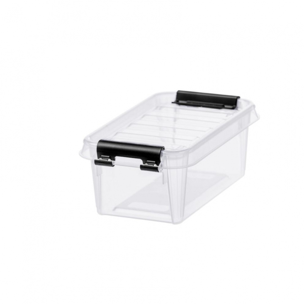 Box, SMARTSTORE 0,3L CLASSIC, MINI, 15 x 9 x H6 cm, Clear / Black in the group Storage / Storage boxes / Mini organizers / Boxes at SmartaSaker.se (40049)