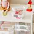 Box, XS, SMARTSTORE 0,3L HOME, 15 x 9 x H6 cm, Clear / White Box, XS, SMARTSTORE 0,3L HOME, 15 x 9 x H6 cm, Clear / White
