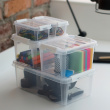 Box, XS, SMARTSTORE 0,3L HOME, 15 x 9 x H6 cm, Clear / White Box, XS, SMARTSTORE 0,3L HOME, 15 x 9 x H6 cm, Clear / White