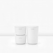 Containers with lid, Set of 3, RENEW STORAGE POTS, Brabantia