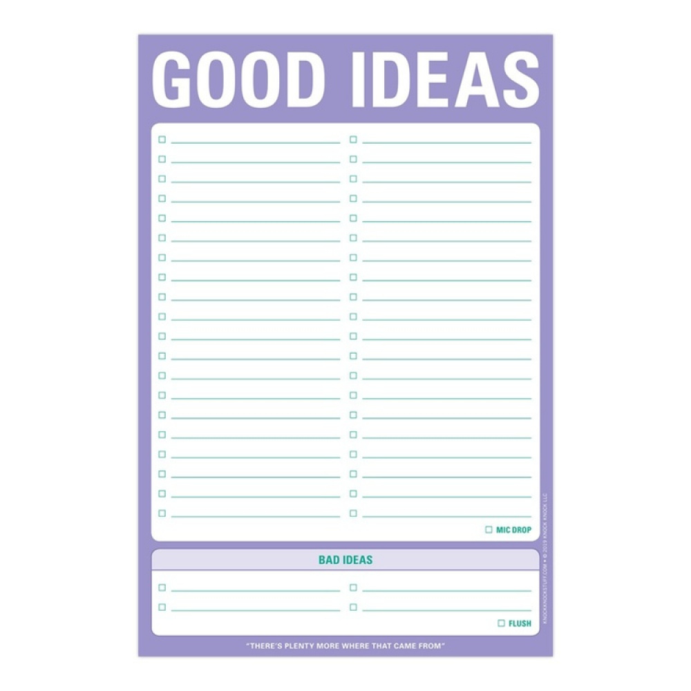 Checklist, KNOCK-KNOCK GOOD IDEAS, 15 x 23 cm, White / Purple in the group Storage / Office supplies at SmartaSaker.se (40052)