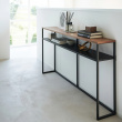 Slim Shelf, TOWER CONSOLE TABLE WITH SHELF, 126 x 20,5 x H 65 cm, Yamazaki