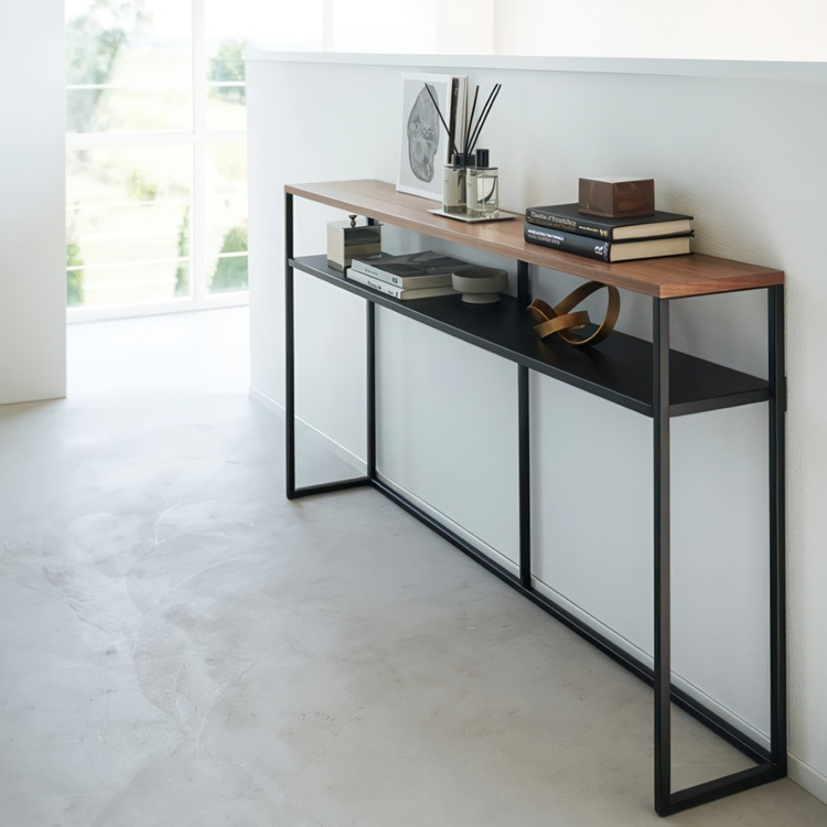 Slim Shelf, TOWER CONSOLE TABLE WITH SHELF, 126 x 20,5 x H 65 cm, Yamazaki in the group Storage / Hallway storage at SmartaSaker.se (40056)