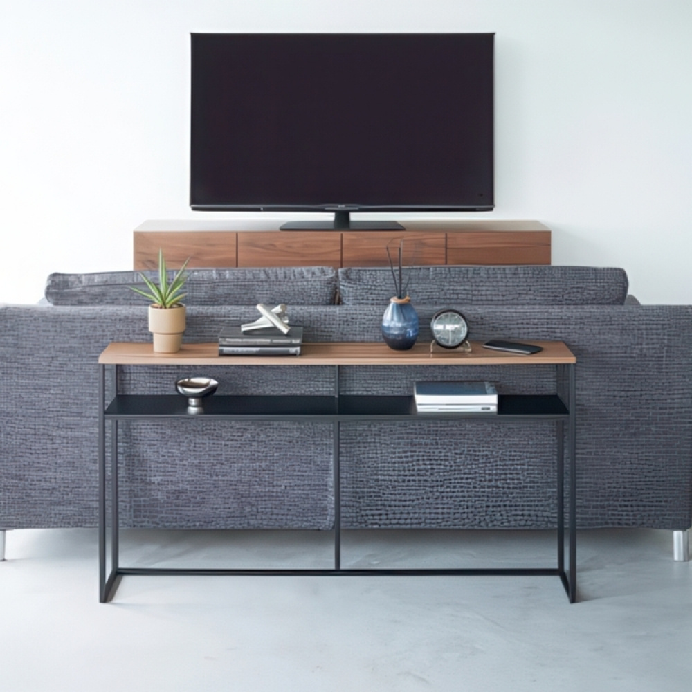 Slim Shelf, TOWER CONSOLE TABLE WITH SHELF, 126 x 20,5 x H 65 cm, Yamazaki in the group Storage / Hallway storage at SmartaSaker.se (40056)