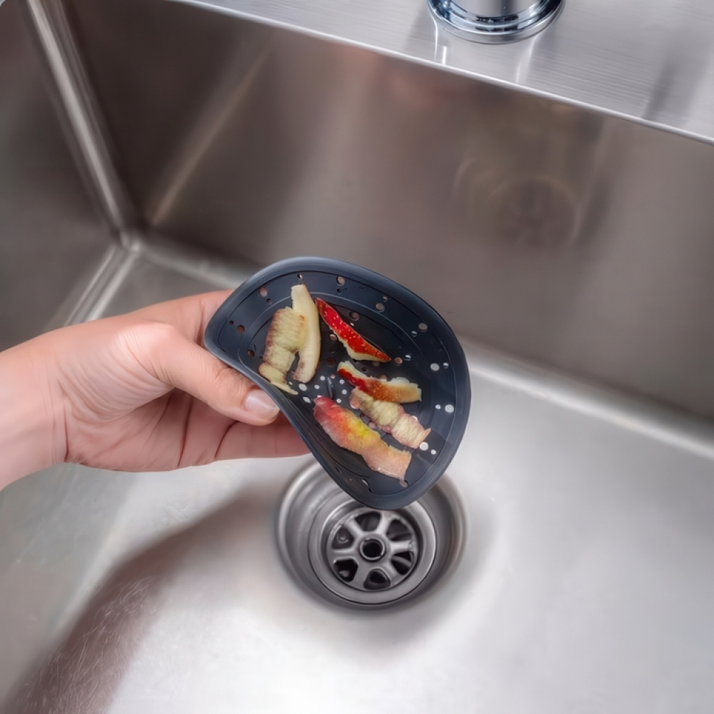 Drain Filter in silikon, UNIVERSAL ABFLUSS-SIEB, Ø 12cm, Black in the group Storage / Kitchen storage / Dish racks and sink accessories at SmartaSaker.se (40058)