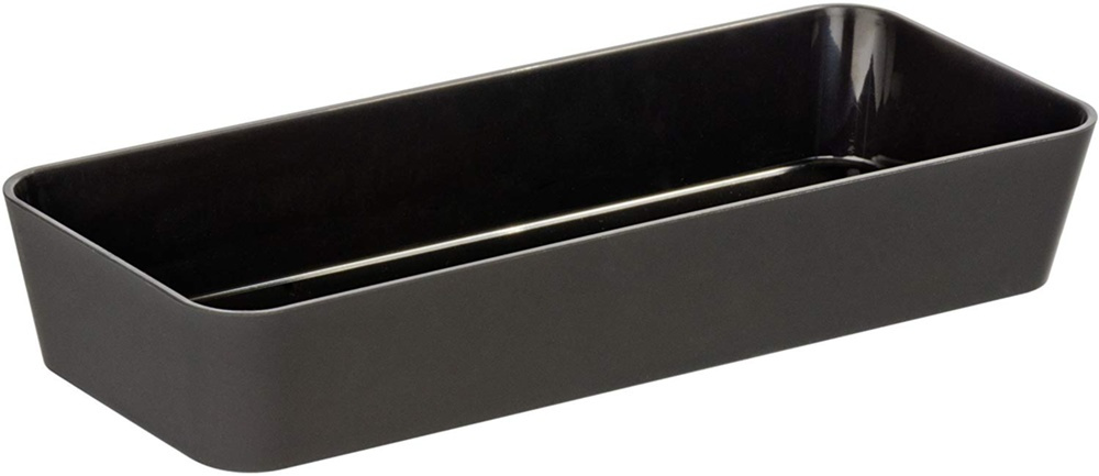 Oblong storage tray / drawer insert, GOM, 24 x 10 x H 4 cm, Black in the group Storage / Storage boxes at SmartaSaker.se (40061)