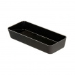 Oblong storage tray / drawer insert, GOM, 24 x 10 x H 4 cm, Black Oblong storage tray / drawer insert, GOM, 24 x 10 x H 4 cm, Black
