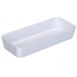Oblong storage tray, CANDY, 24 x 10 x H 4 cm, White Oblong storage tray, CANDY, 24 x 10 x H 4 cm, White