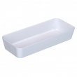 Oblong storage tray, CANDY, 24 x 10 x H 4 cm, White Oblong storage tray, CANDY, 24 x 10 x H 4 cm, White