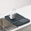 Drying Board with Plate Rack, FLIP-UP, Joseph Joseph, 40 x 32 cm, Dark Grey