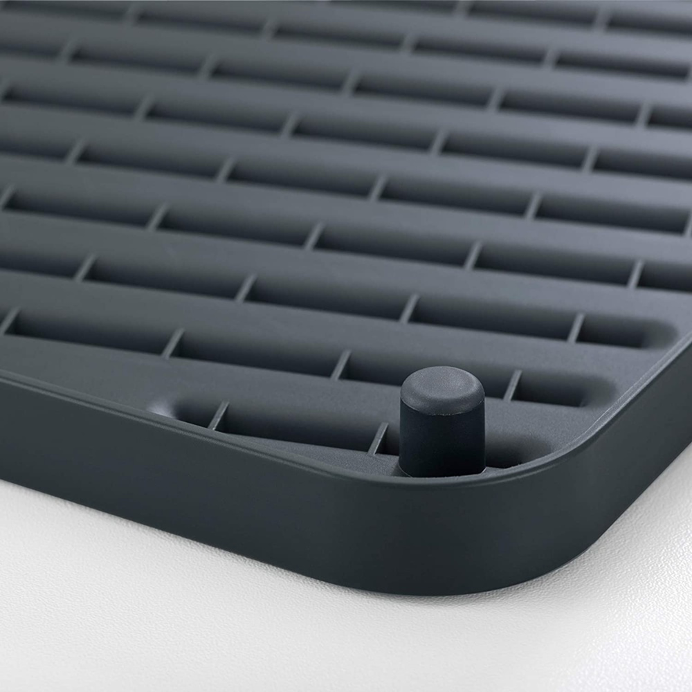 Drying Board with Plate Rack, FLIP-UP, Joseph Joseph, 40 x 32 cm, Dark Grey in the group Storage / Kitchen storage / Dish racks and sink accessories at SmartaSaker.se (40064)