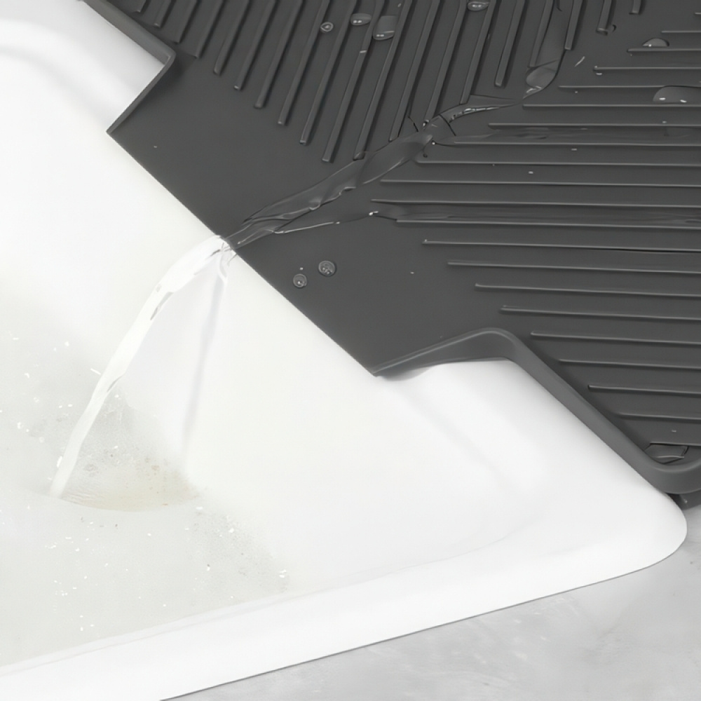 Drain mat for small spaces, NEIL, 40 x 20 cm, Grey in the group Storage / Kitchen storage / Dish racks and sink accessories at SmartaSaker.se (40065)