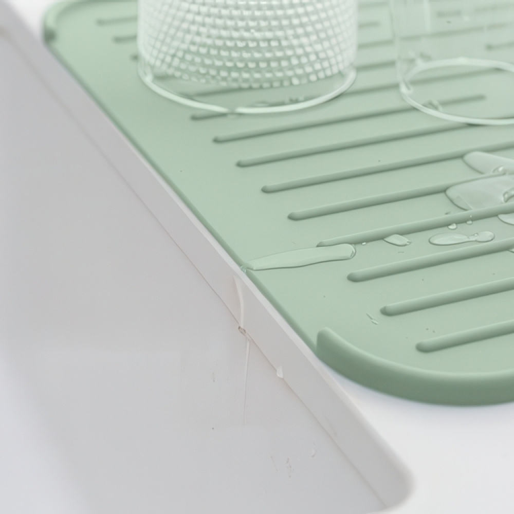 Silicone drain tray, Brabantia, light green in the group Storage / Kitchen storage / Dish racks and sink accessories at SmartaSaker.se (40068)