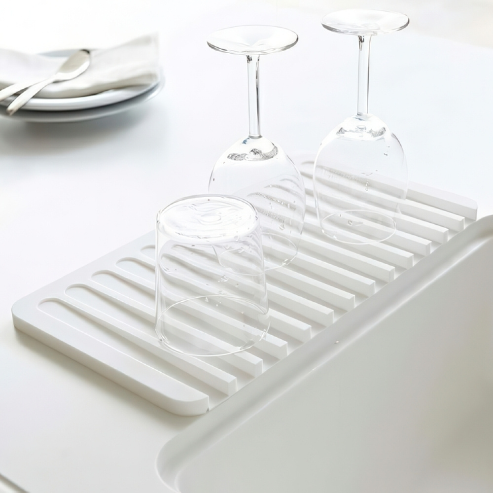 Drain tray, Silikon, FLOW, 38 x 20 cm, Yamazaki in the group Storage / Kitchen storage / Dish racks and sink accessories at SmartaSaker.se (40069)
