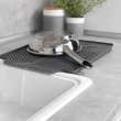 Drain tray / mat, LINEA, 40 x 30 cm, Grey