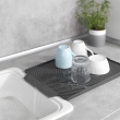 Drain tray / mat, LINEA, 40 x 30 cm, Grey