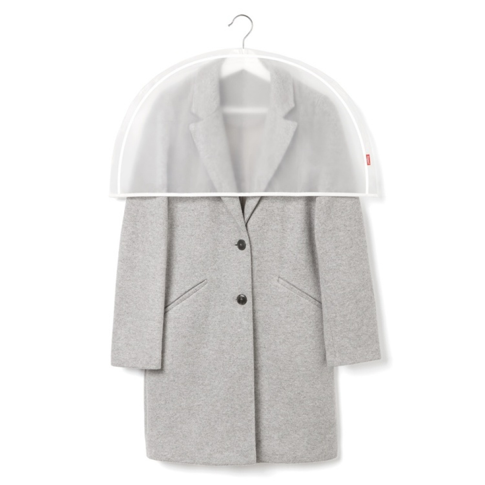 Shoulder Covers, Set of 3, MILKY WHITE, 60 x H 32 cm, Transparent White in the group Storage / Wardrobe storage / Garment covers at SmartaSaker.se (40073)