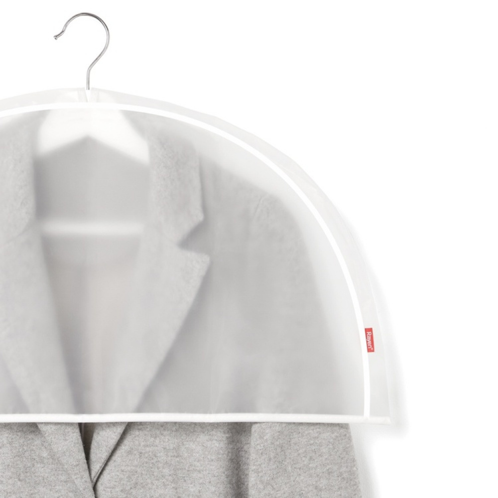 Shoulder Covers, Set of 3, MILKY WHITE, 60 x H 32 cm, Transparent White in the group Storage / Wardrobe storage / Garment covers at SmartaSaker.se (40073)