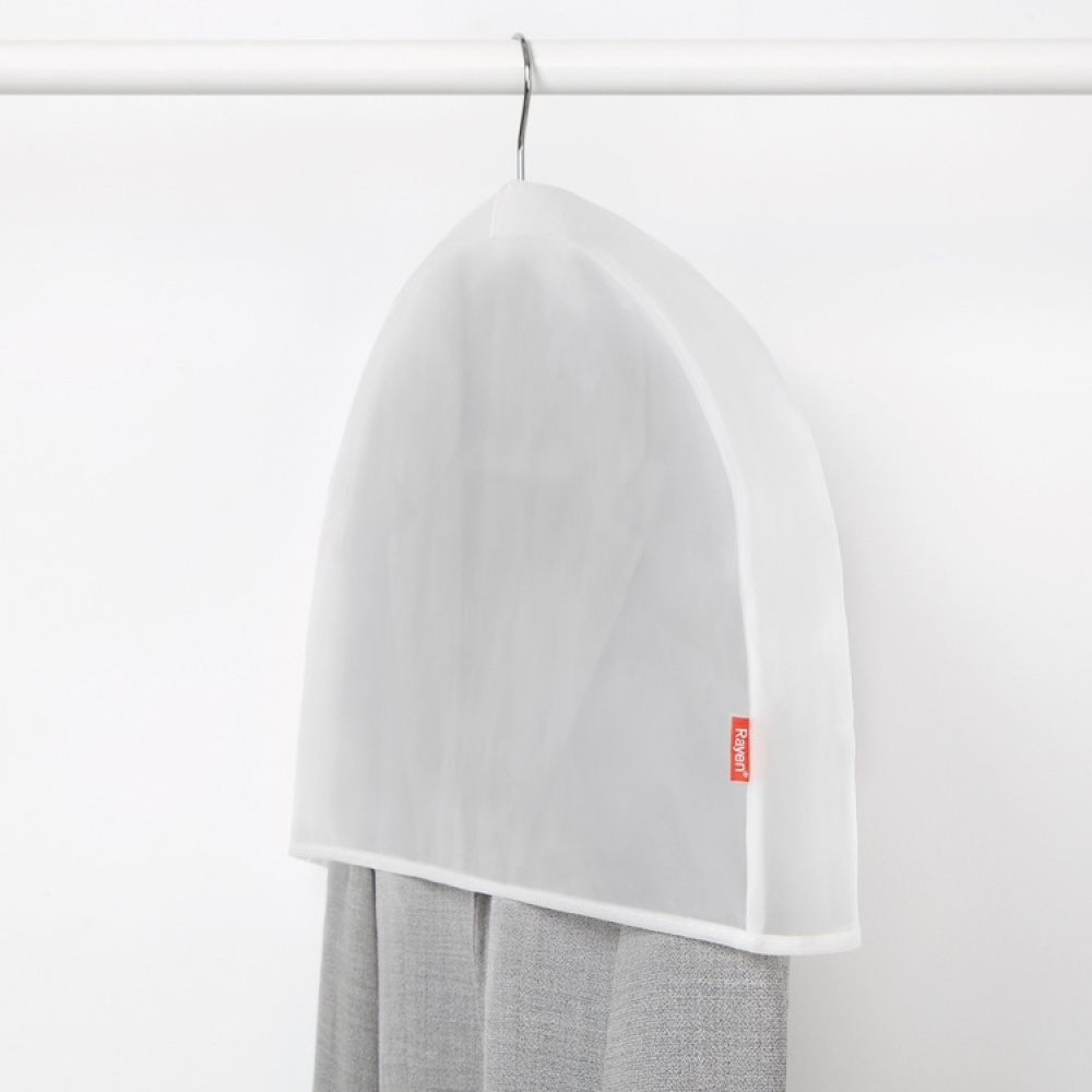 Shoulder Covers, Set of 3, MILKY WHITE, 60 x H 32 cm, Transparent White in the group Storage / Wardrobe storage / Garment covers at SmartaSaker.se (40073)