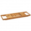 Bath Tub Tray, Telescopic, BAMBOO PLATEAU DE BAIGNOIRE, 70 -105 x 22 x H 4 cm, Natur
