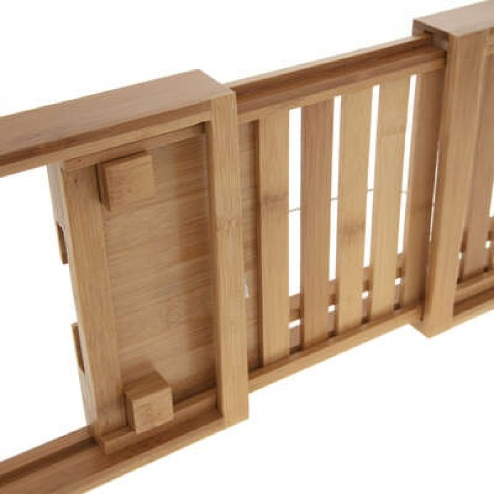 Bath Tub Tray, Telescopic, BAMBOO PLATEAU DE BAIGNOIRE, 70 -105 x 22 x H 4 cm, Natur in the group Storage / Bathroom storage / Bath and shower caddies at SmartaSaker.se (40074)