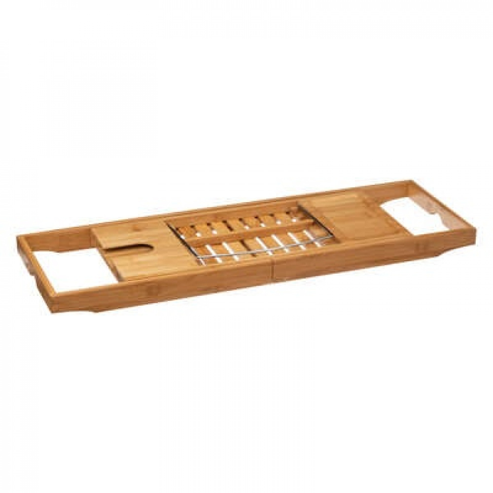 Bath Tub Tray, Telescopic, BAMBOO PLATEAU DE BAIGNOIRE, 70 -105 x 22 x H 4 cm, Natur in the group Storage / Bathroom storage / Bath and shower caddies at SmartaSaker.se (40074)