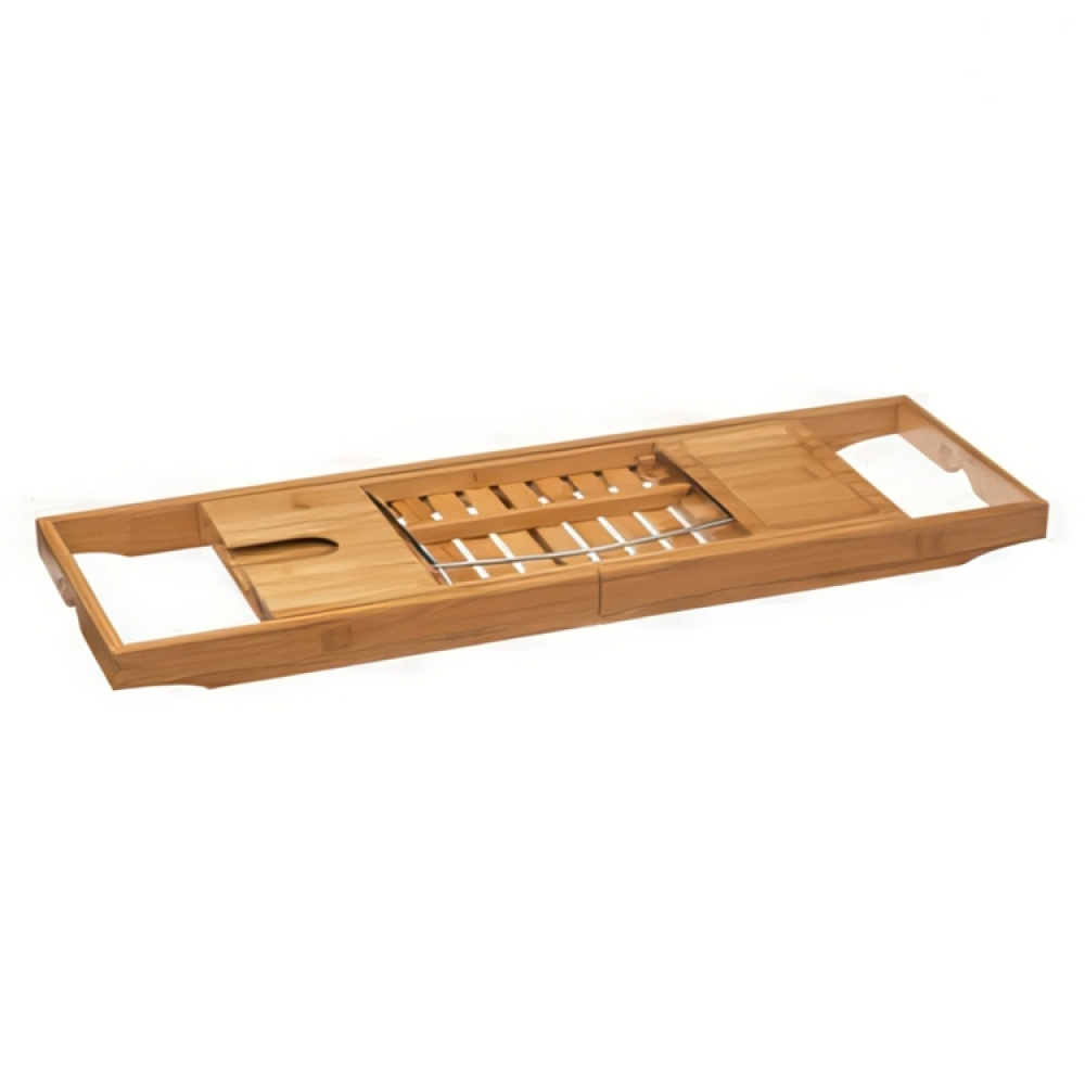 Bath Tub Tray, Telescopic, BAMBOO PLATEAU DE BAIGNOIRE, 70 -105 x 22 x H 4 cm, Natur in the group Storage / Bathroom storage at SmartaSaker.se (40074)