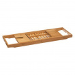 Bath Tub Tray, Telescopic, BAMBOO PLATEAU DE BAIGNOIRE, 70 -105 x 22 x H 4 cm, Natur