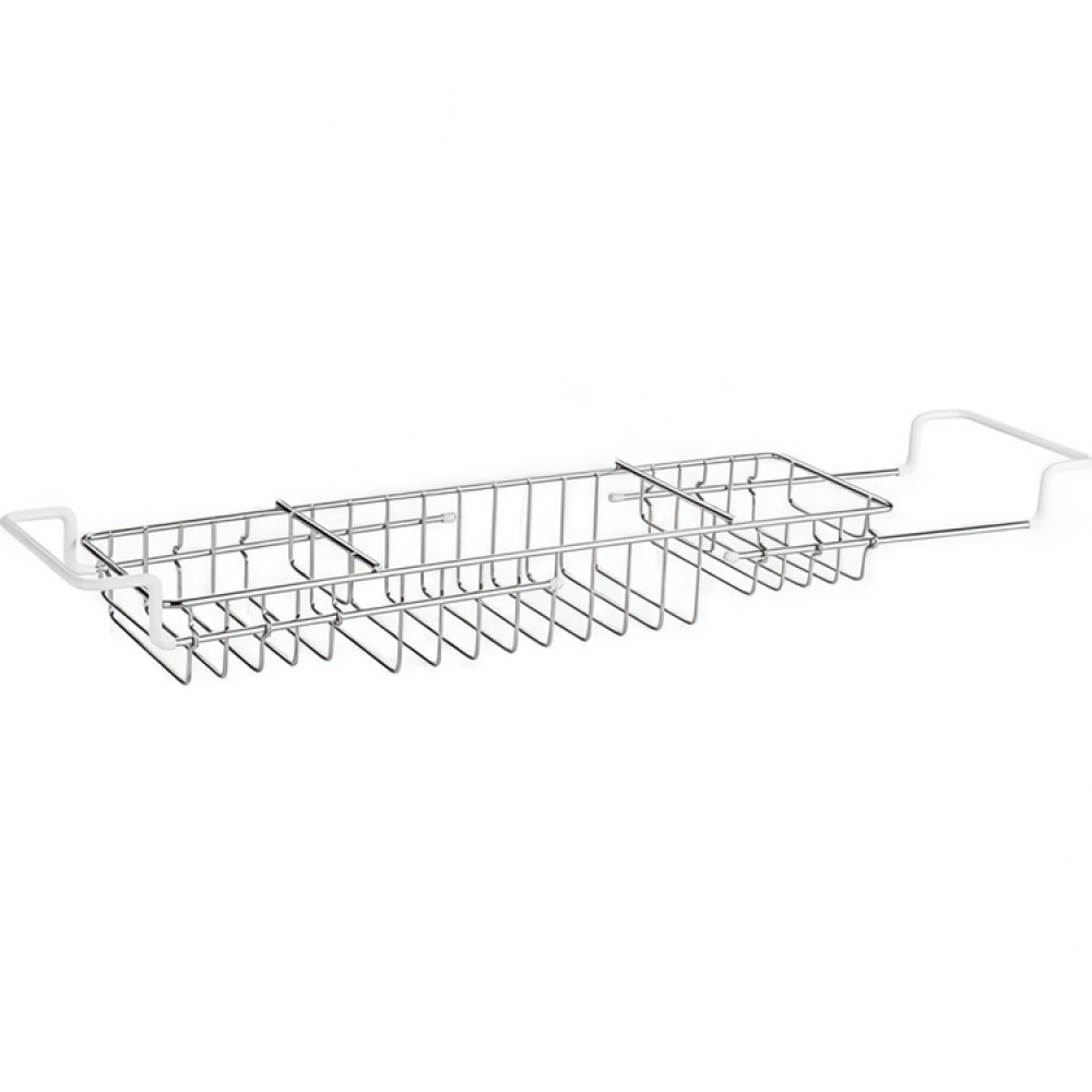 Bath Tub Tray in metal, Telescopic, BADEWANNEBRUCKE, 58-92 x 13 x H 8 cm, Silver in the group Storage / Bathroom storage / Bath and shower caddies at SmartaSaker.se (40075)