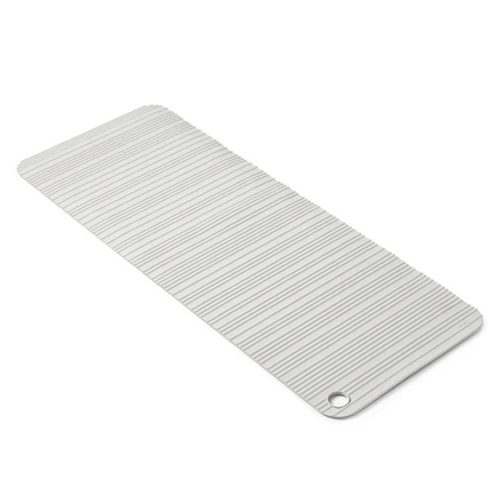 Bath Tub Mat in Natural Rubber, STRIPED BATH MAT, 86 x 33 cm, Light Grey in the group Storage / Bathroom storage at SmartaSaker.se (40077)
