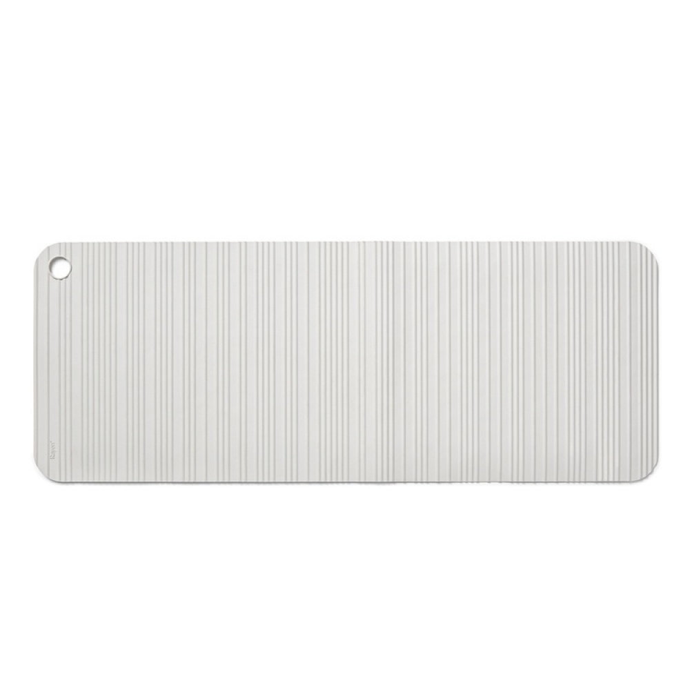 Bath Tub Mat in Natural Rubber, STRIPED BATH MAT, 86 x 33 cm, Light Grey in the group Storage / Bathroom storage at SmartaSaker.se (40077)