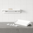 Shelf, Adhesive, UMBRA FLEX ADHESIVE, 41,3 x 11,6 x H 8,3 cm, White Shelf, Adhesive, UMBRA FLEX ADHESIVE, 41,3 x 11,6 x H 8,3 cm, White