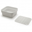 Washing Up Bowl with Drying Tray, BRABANTIA, 34,4 x 37,4 x H 16 cm, Light Grey Washing Up Bowl with Drying Tray, BRABANTIA, 34,4 x 37,4 x H 16 cm, Light Grey