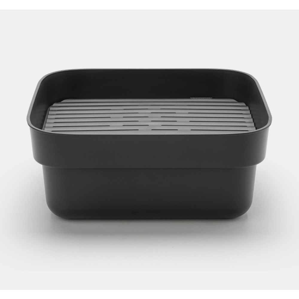 Washing Up Bowl with Drying Tray, BRABANTIA, 334,4 x 37,4 x H 16 cm, Dark Grey in the group Storage / Cleaning and waste sorting at SmartaSaker.se (40081)