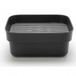 Washing Up Bowl with Drying Tray, BRABANTIA, 334,4 x 37,4 x H 16 cm, Dark Grey Washing Up Bowl with Drying Tray, BRABANTIA, 334,4 x 37,4 x H 16 cm, Dark Grey