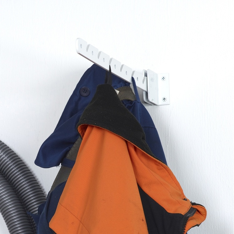 Balcony hanger in steel, HABO, 42 cm, White in the group Storage / Laundry and care / Drying racks at SmartaSaker.se (40084)