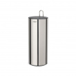 Toilet paper reserve canister, EASYSTORE LUXE, Joseph Joseph, Ø 15,6 x H 41,4 cm, Stainless Steel Toilet paper reserve canister, EASYSTORE LUXE, Joseph Joseph, Ø 15,6 x H 41,4 cm, Stainless Steel