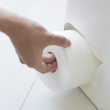 Container for toilet paper, PLATE LARGE STOCKER, Yamazaki, White Container for toilet paper, PLATE LARGE STOCKER, Yamazaki, White