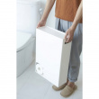 Container for toilet paper, PLATE LARGE STOCKER, Yamazaki, White Container for toilet paper, PLATE LARGE STOCKER, Yamazaki, White