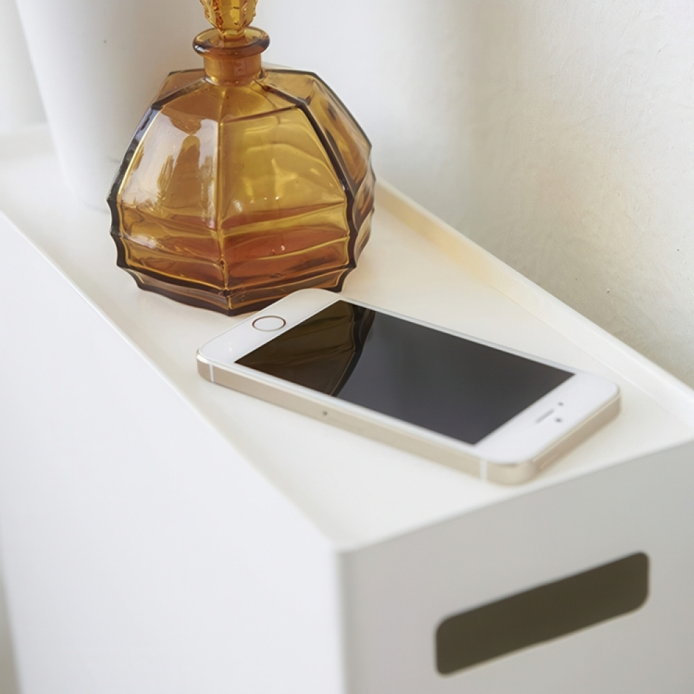 Container for toilet paper, PLATE LARGE STOCKER, Yamazaki, White in the group Storage / Bathroom storage at SmartaSaker.se (40087)