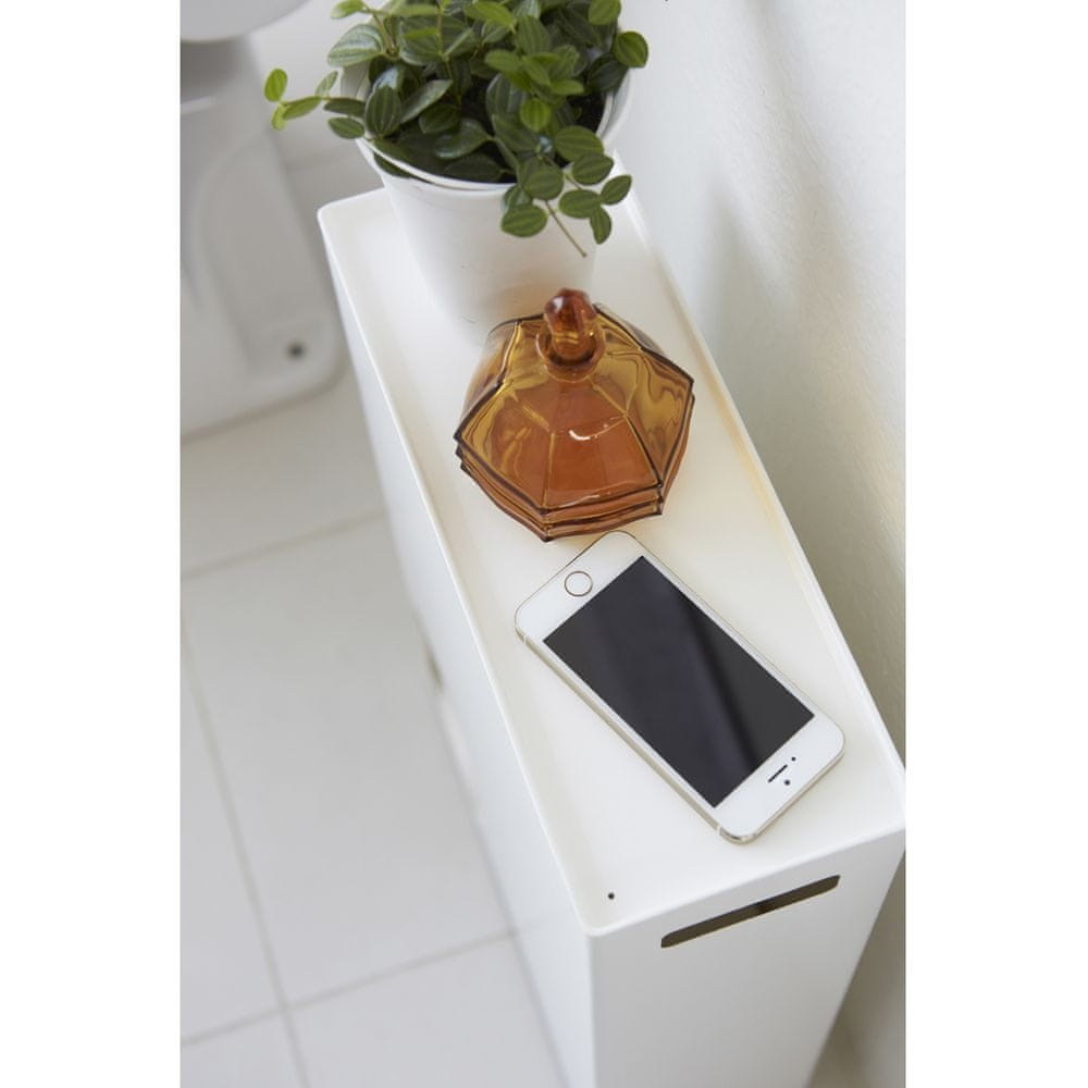 Container for toilet paper, TOWER STOCKER, 23 x 12,5 x H 48 cm, Yamazaki, White in the group Storage / Bathroom storage at SmartaSaker.se (40088)
