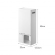Container for toilet paper, TOWER STOCKER, 23 x 12,5 x H 48 cm, Yamazaki, White