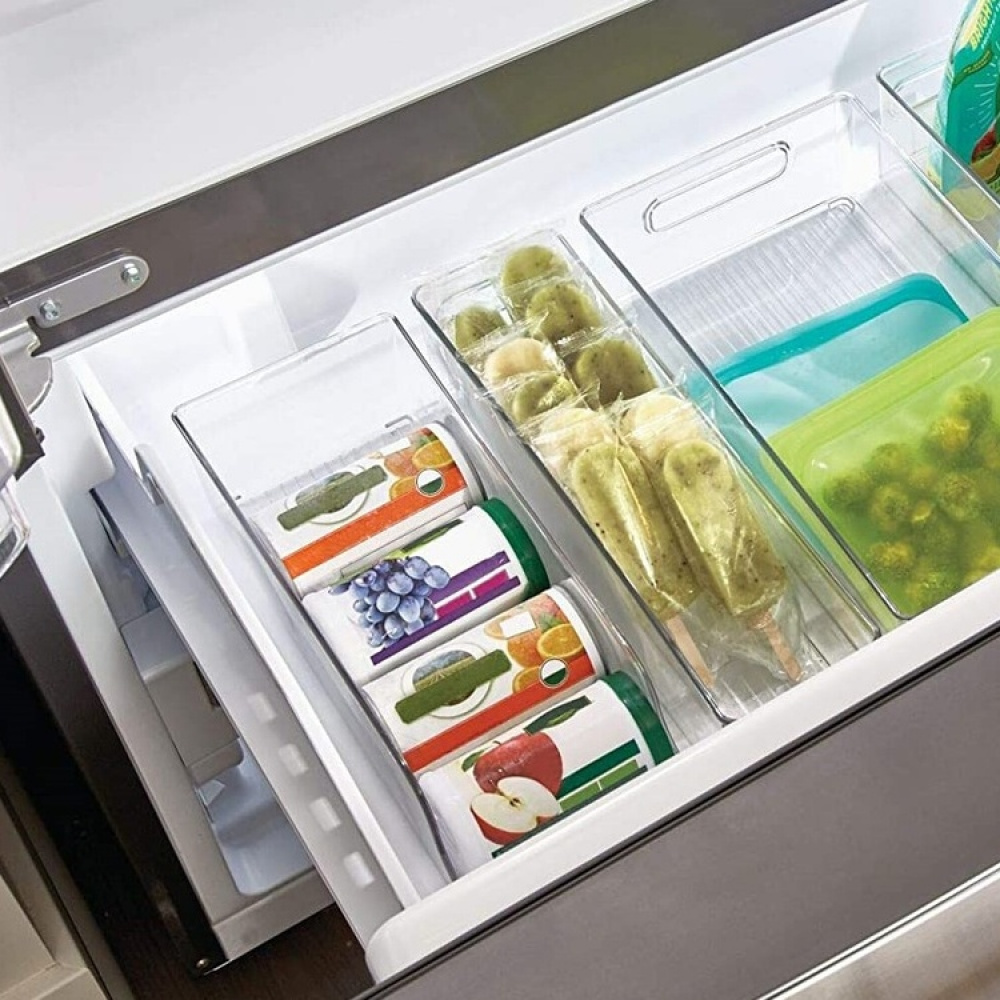 Fridge / pantry storage for cans, PANTRY BIN, 35 x 14 x H10 cm, Transparent in the group Storage at SmartaSaker.se (40089)