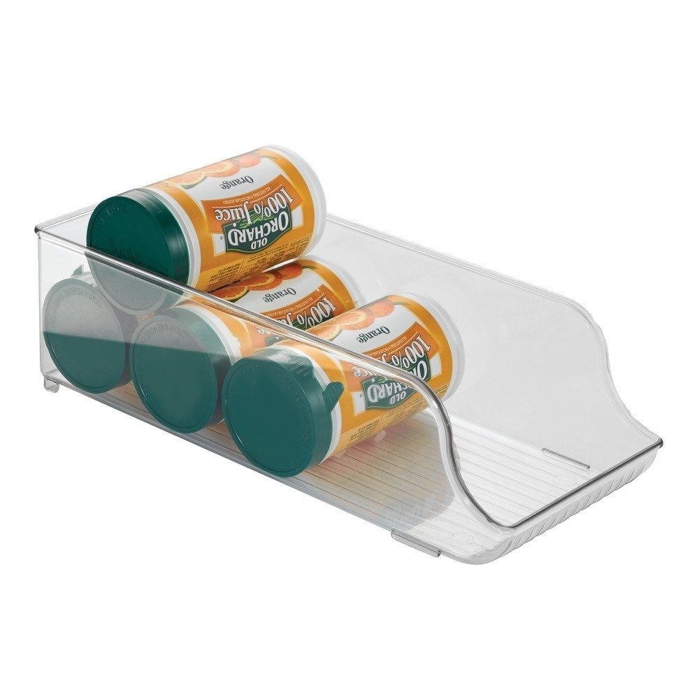 Fridge / pantry storage for cans, PANTRY BIN, 35 x 14 x H10 cm, Transparent in the group Storage / Kitchen storage / Fridge storage at SmartaSaker.se (40089)