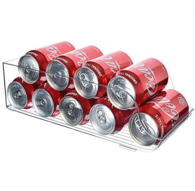 Fridge / pantry storage for cans, RANGEMENT FRIGO, 35 x 13 x H 9,5 cm, Clear in the group Storage / Kitchen storage / Fridge storage at SmartaSaker.se (40090)