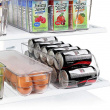 Fridge / pantry storage for cans, RANGEMENT FRIGO, 35 x 13 x H 9,5 cm, Clear