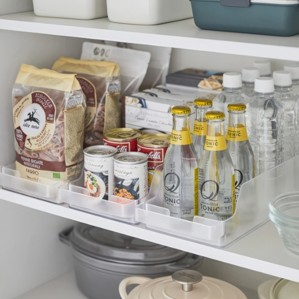 Storage box with dividers, Stackable, TOWER CAN STOCKER , Yamazaki, Tranparent in the group Storage / Kitchen storage / Fridge storage at SmartaSaker.se (40091)