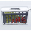 Food Storage, with 2 baskets, SMALL STAY FRESH FRIDGE BIN, 24 x 15.5 x H 12 cm, Clear / Grey Food Storage, with 2 baskets, SMALL STAY FRESH FRIDGE BIN, 24 x 15.5 x H 12 cm, Clear / Grey