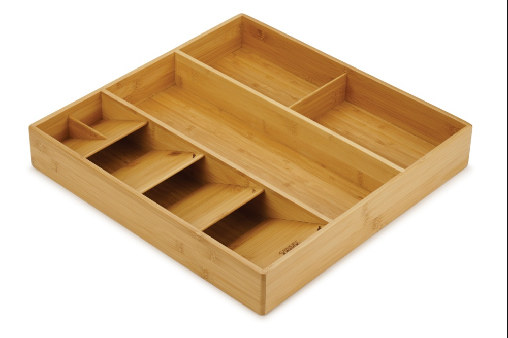 Cutlery & Utensil Tray, DRAWERSTORE BAMBOO, Joseph Joseph, 40 x 38,5 x H 6,5 cm , Nature in the group Storage / Kitchen storage / Kitchen cabinet organizers / Cutlery drawers at SmartaSaker.se (40095)